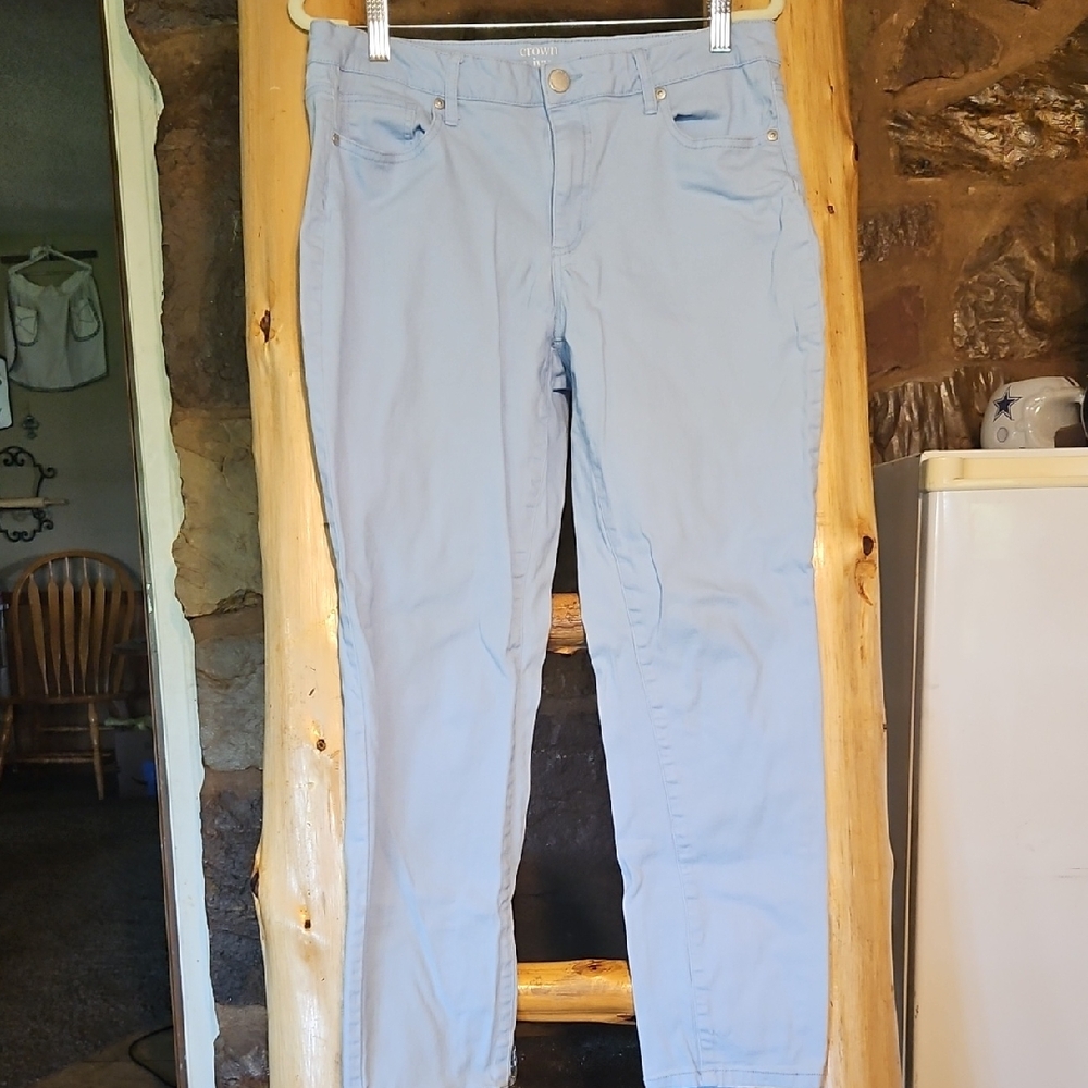 crown & ivy Pale Blue Skinny Jeans